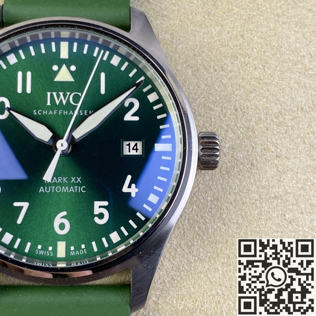 M+ Factory Replica IWC Pilot IW328205 Green Dial