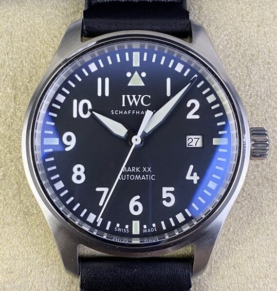 M+ Factory Replica IWC Pilot IW328201 Black Leather Strap