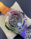 ZF Factory Replica Hublot BIG BANG Unico 411.OX.9910.LR.0999 Rainbow Rose Gold Case Series