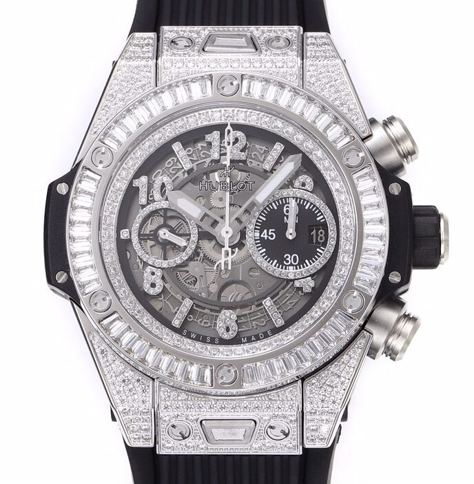 BBF Factory Replica Hublot Big Bang Unico 421.NX.1170.RX.0904 Full Diamond Watch