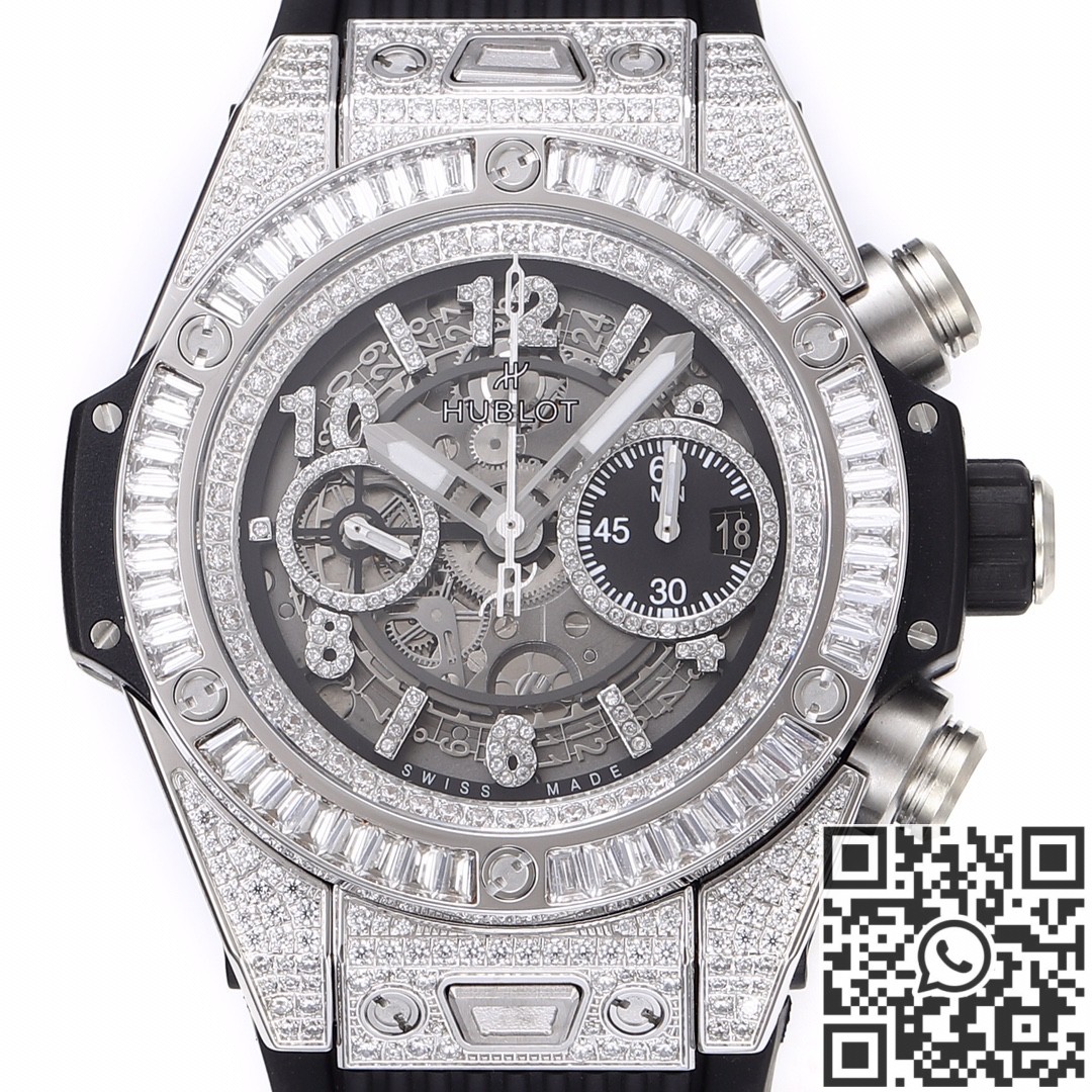 BBF Factory Replica Hublot Big Bang Unico 421.NX.1170.RX.0904 Full Diamond Watch