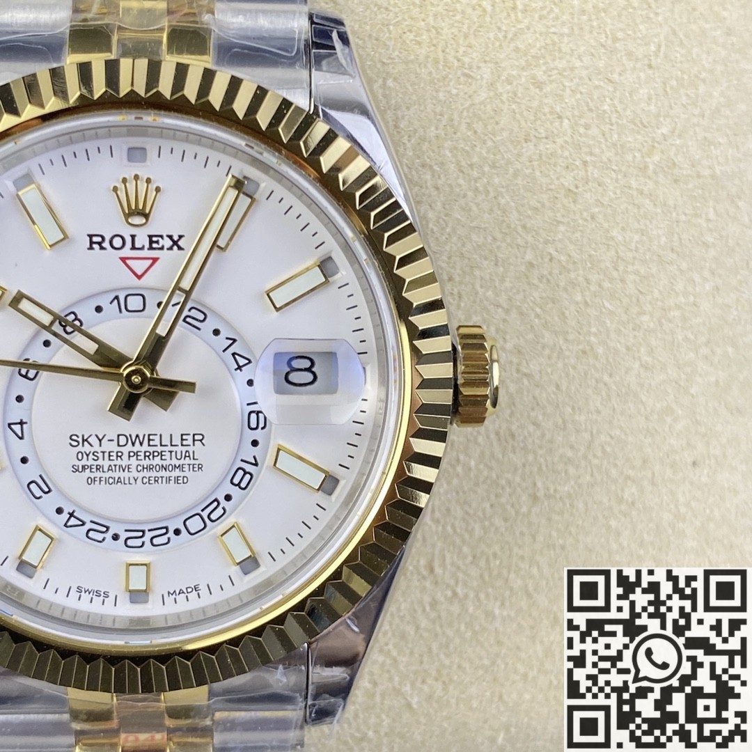 Noob Factory Replica Rolex Sky Dweller M326933-0009 White Dial Series