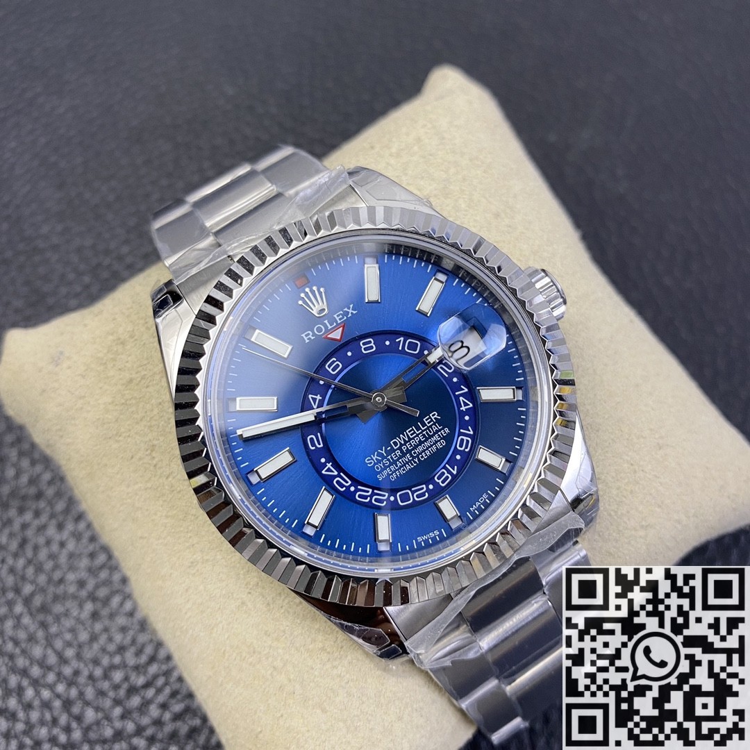 Noob Factory Replica Rolex Sky Dweller M326934-0003 Blue Dial Series