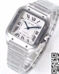 BV Factory Replica Cartier Santos WSSA0029 Whit Dial Series