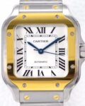 Cartier Watch Fake - BV Factory Santos W2SA0016 White Dial