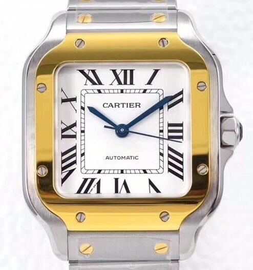 Cartier Watch Fake - BV Factory Santos W2SA0016 White Dial