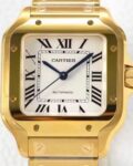 BV Factory Replica Cartier Santos WGSA0030 Gold Watch Case Series