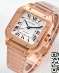 BV Factory Replica Cartier Santos WGSA0031 Rose Gold Case Series