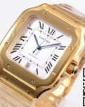 BV Factory Replica Cartier Santos WGSA0029 Gold Watch Case Series