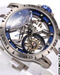 BBR Factory Replica Roger Dubuis Excalibur Spider RDDBEX0479 Tourbillon Blue Dial