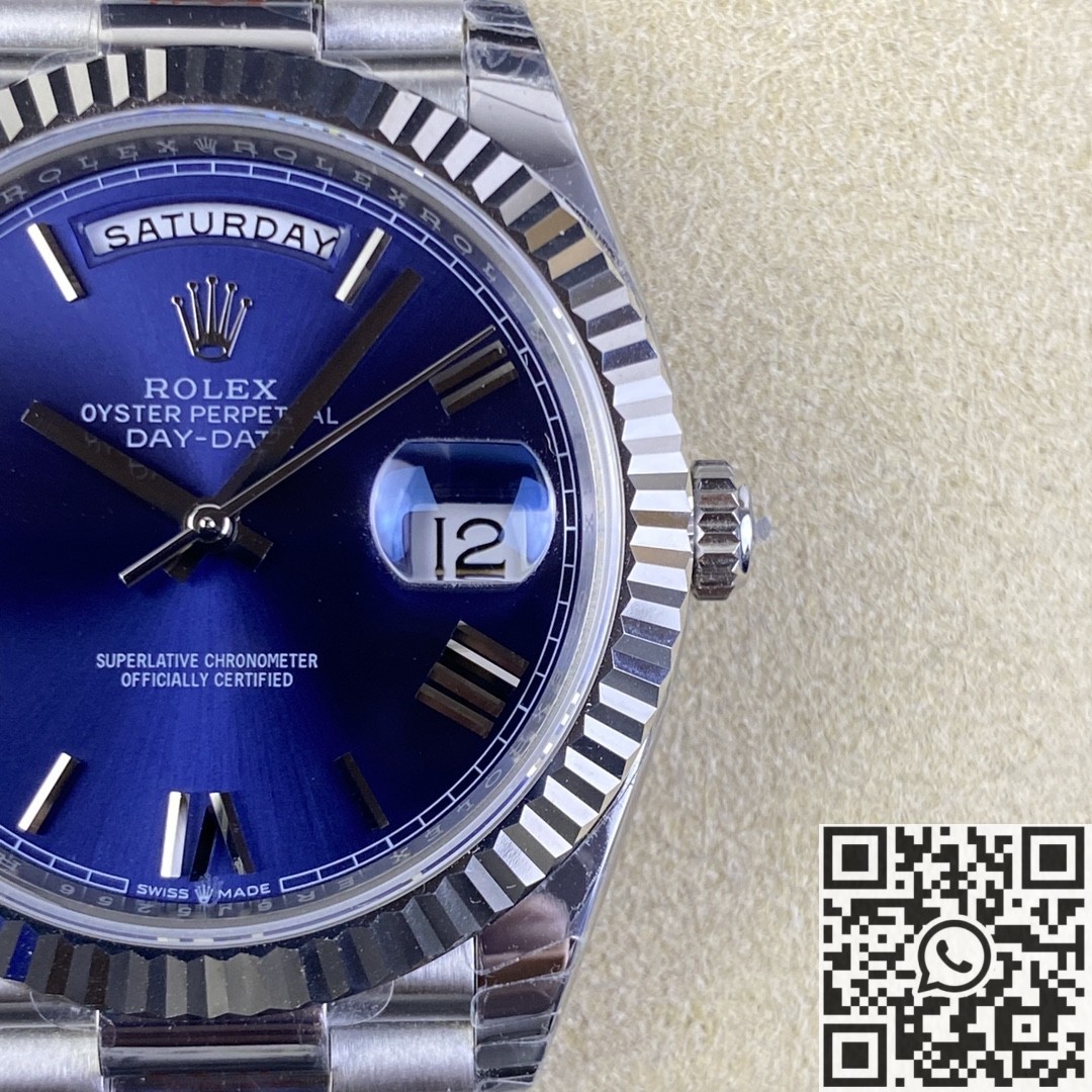 EW Factory Replica Rolex Day Date M228236-0007 Blue Dial Series