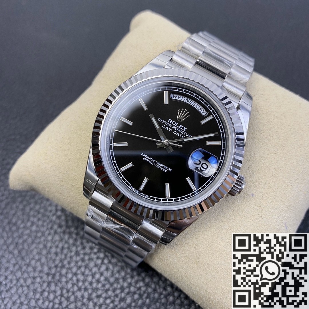 EW Factory Replica Rolex Day Date M228236-0003 Black Dial Series