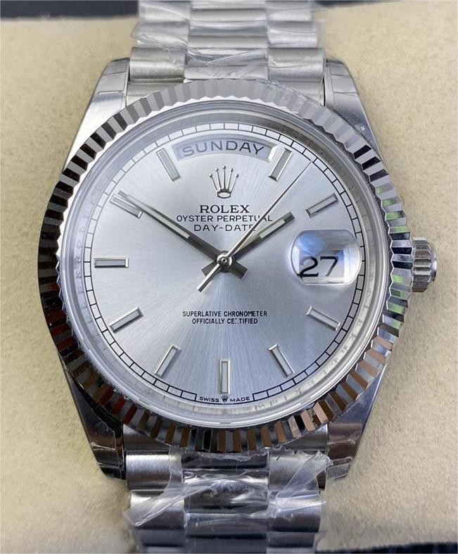 EW Factory Replica Rolex Day Date M228236 Silver Dial Series