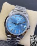 EW Factory Replica Rolex Day Date M228206-0002 Ice Blue Dial Series