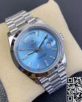 EW Factory Replica Rolex Day Date M228206-0002 Ice Blue Dial Series