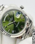 EW Factory Replica Rolex Day Date M228239-0033 Olive Green Dial Series