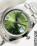 EW Factory Replica Rolex Day Date M228239-0033 Olive Green Dial Series