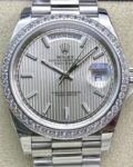 EW Factory Replica Rolex Day Date M228349RBR-0007 White Gold Series