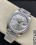 EW Factory Replica Rolex Day Date M228349RBR-0007 White Gold Series