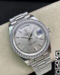 EW Factory Replica Rolex Day Date M228349RBR-0007 White Gold Series