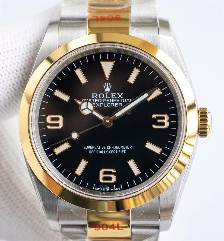 EW Factory Replica Rolex Explorer M124273-0001 Black Dial Series 36mm