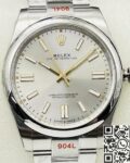 EW Factory Replica Rolex Oyster Perpetual M124300-0001 Silver Dial Series