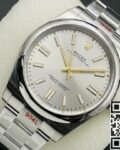 EW Factory Replica Rolex Oyster Perpetual M124300-0001 Silver Dial Series