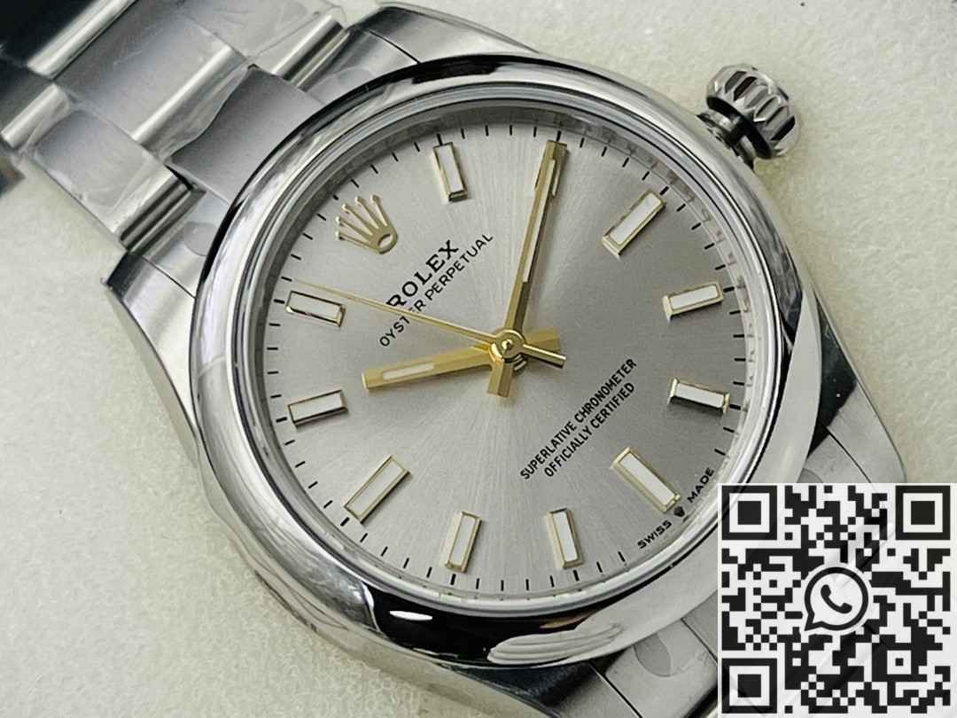 EW Factory Replica Rolex Oyster Perpetual M126000-0001 Silver Dial Series 36mm