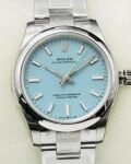 EW Factory Replica Rolex Oyster Perpetual M126000-0006 Tiffany Blue Dial Series 36mm