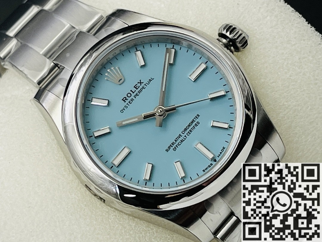 EW Factory Replica Rolex Oyster Perpetual M126000-0006 Tiffany Blue Dial Series 36mm