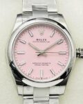 EW Factory Replica Rolex Oyster Perpetual M126000-0008 Pink Dial Series 36mm