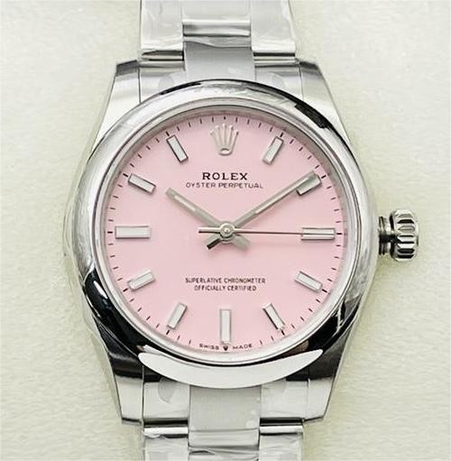 EW Factory Replica Rolex Oyster Perpetual M126000-0008 Pink Dial Series 36mm