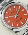 EW Factory Replica Rolex Oyster Perpetual M126000-0007 Coral Red Dial Series 36mm