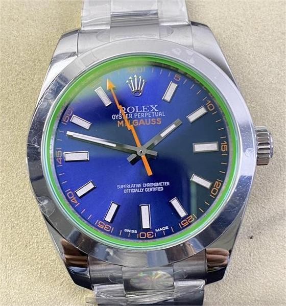 AR Factory Replica Rolex Milgauss M116400gv-0002 Blue Dial