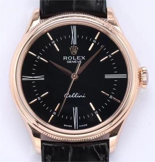 EW Factory Replica Rolex Cellini Moonphase M50505-0009 Black Dial Series