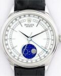 EW Factory Replica Rolex Cellini Moonphase M50535-0002 White Dial Series