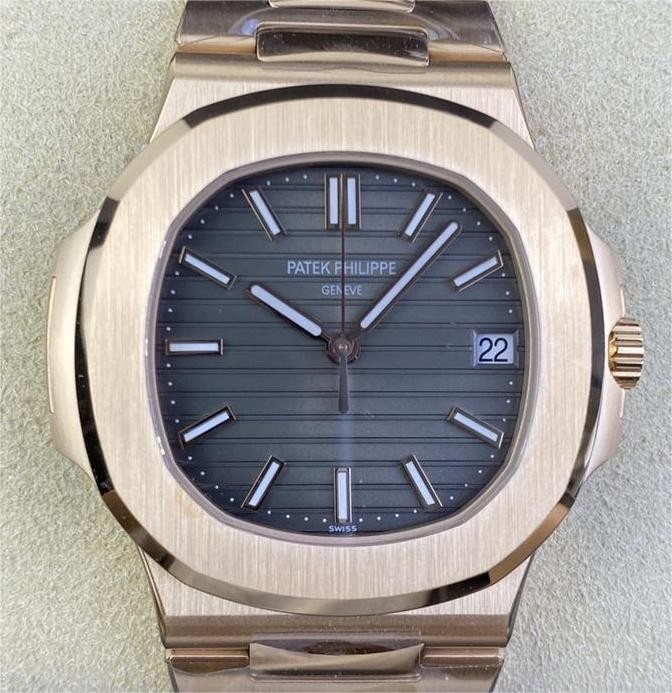 3K Factory Replica Patek Philippe Nautilus 5711R-001 Gold Watch