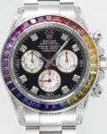 King Factory Replica Rolex Cosmograph Daytona 116599 RBOW Diamond Inlaid Dial