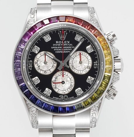 King Factory Replica Rolex Cosmograph Daytona 116599 RBOW Diamond Inlaid Dial