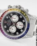 King Factory Replica Rolex Cosmograph Daytona 116599 RBOW Diamond Inlaid Dial