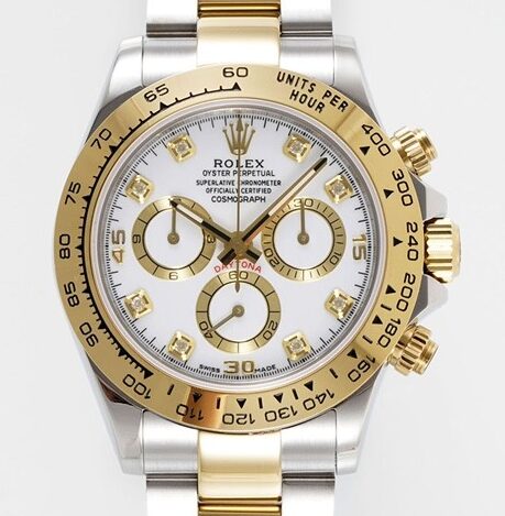 King Factory Replica Rolex Cosmograph Daytona 116503 Diamond-Studded Time Scale