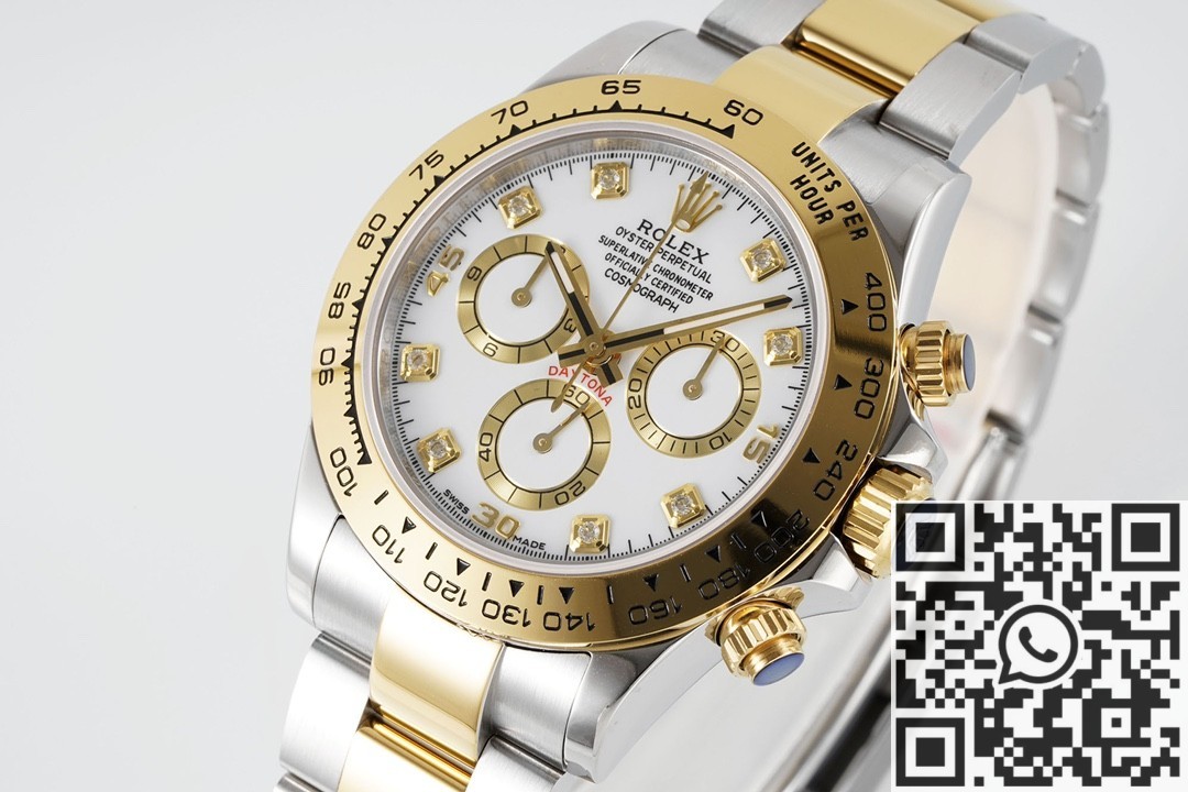 King Factory Replica Rolex Cosmograph Daytona 116503 Diamond-Studded Time Scale