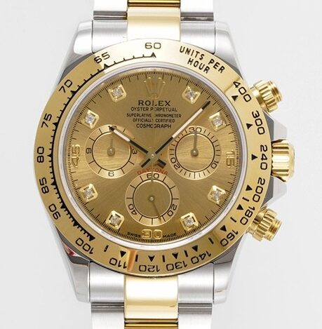 King Factory Replica Rolex Cosmograph Daytona M116503-0006 Golden Panda Dial