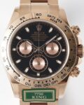 King Factory Replica Rolex Cosmograph Daytona M116505-0015 Black Dial Rose Gold