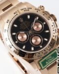 King Factory Replica Rolex Cosmograph Daytona M116505-0015 Black Dial Rose Gold