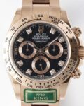 King Factory Replica Rolex Cosmograph Daytona M116505-0015 Black Dial Rose Gold