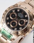 King Factory Replica Rolex Cosmograph Daytona M116505-0015 Black Dial Rose Gold