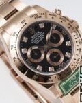 King Factory Replica Rolex Cosmograph Daytona M116505-0015 Black Dial Rose Gold