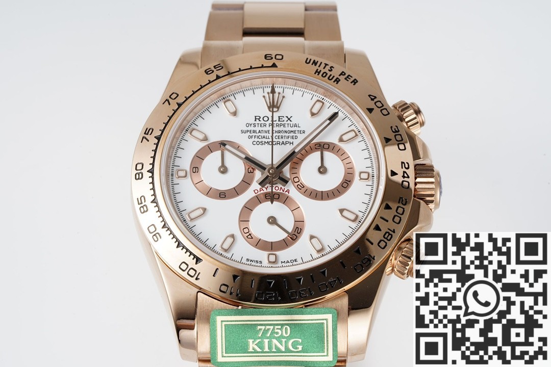 King Factory Replica Rolex Cosmograph Daytona M116505 White Panda Dial