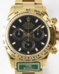 King Factory Replica Rolex Cosmograph Daytona M116508-0004 Gold Watch With Black Dial